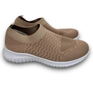 Tiosebon Womens Casual Lightweight Walking Sneakers Stretch Pull On Size 6